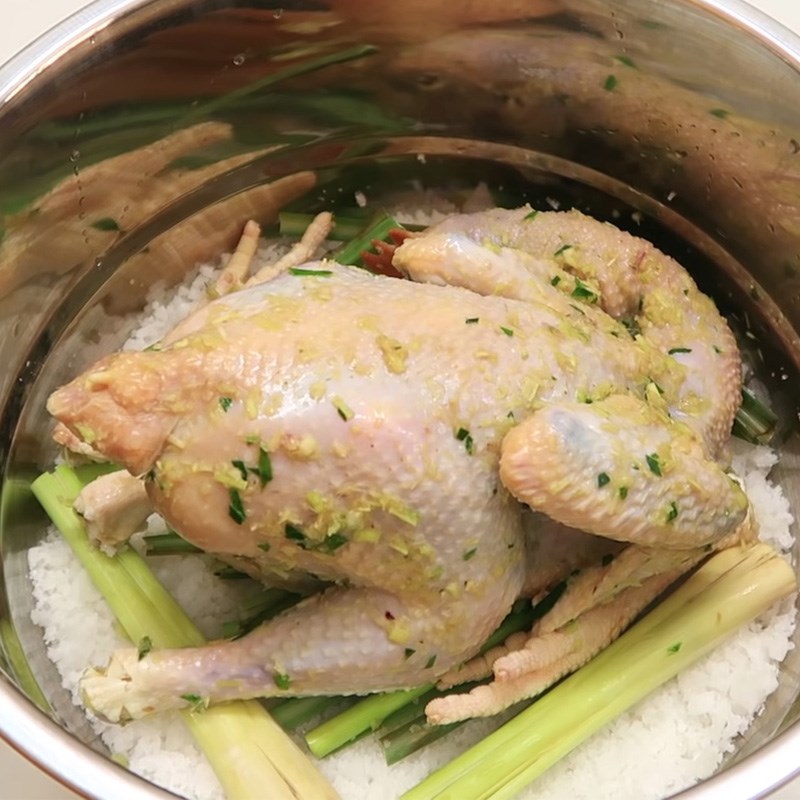 Cách làm gà ủ muối hoa tiêu
