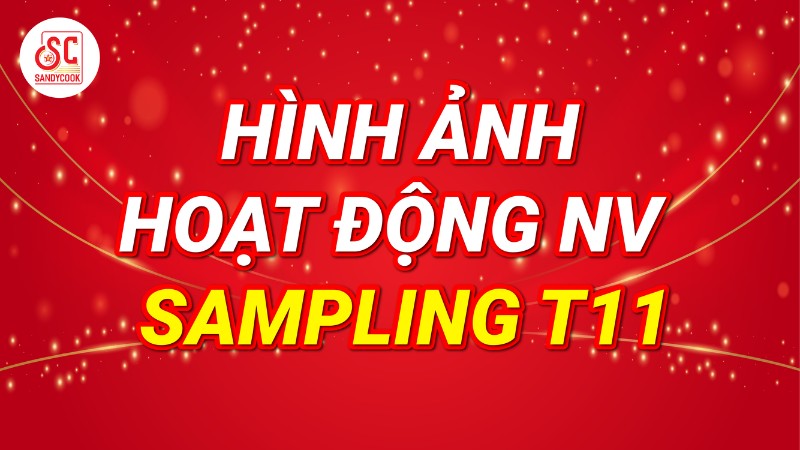 hoạt động Sampling trong tháng 11 của nhân viên SandyCook