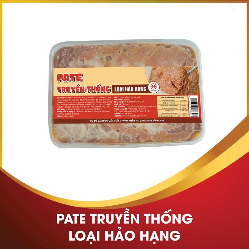 Pate Truyền Thống Loại Hảo Hạng