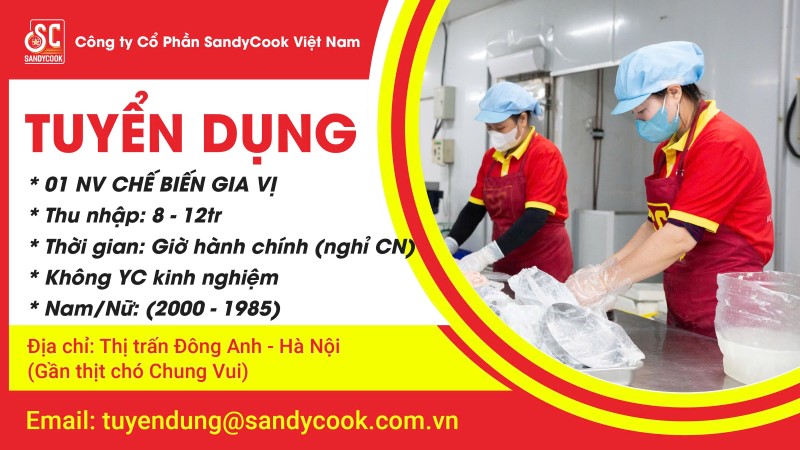 Nhân viên chế biến gia vị